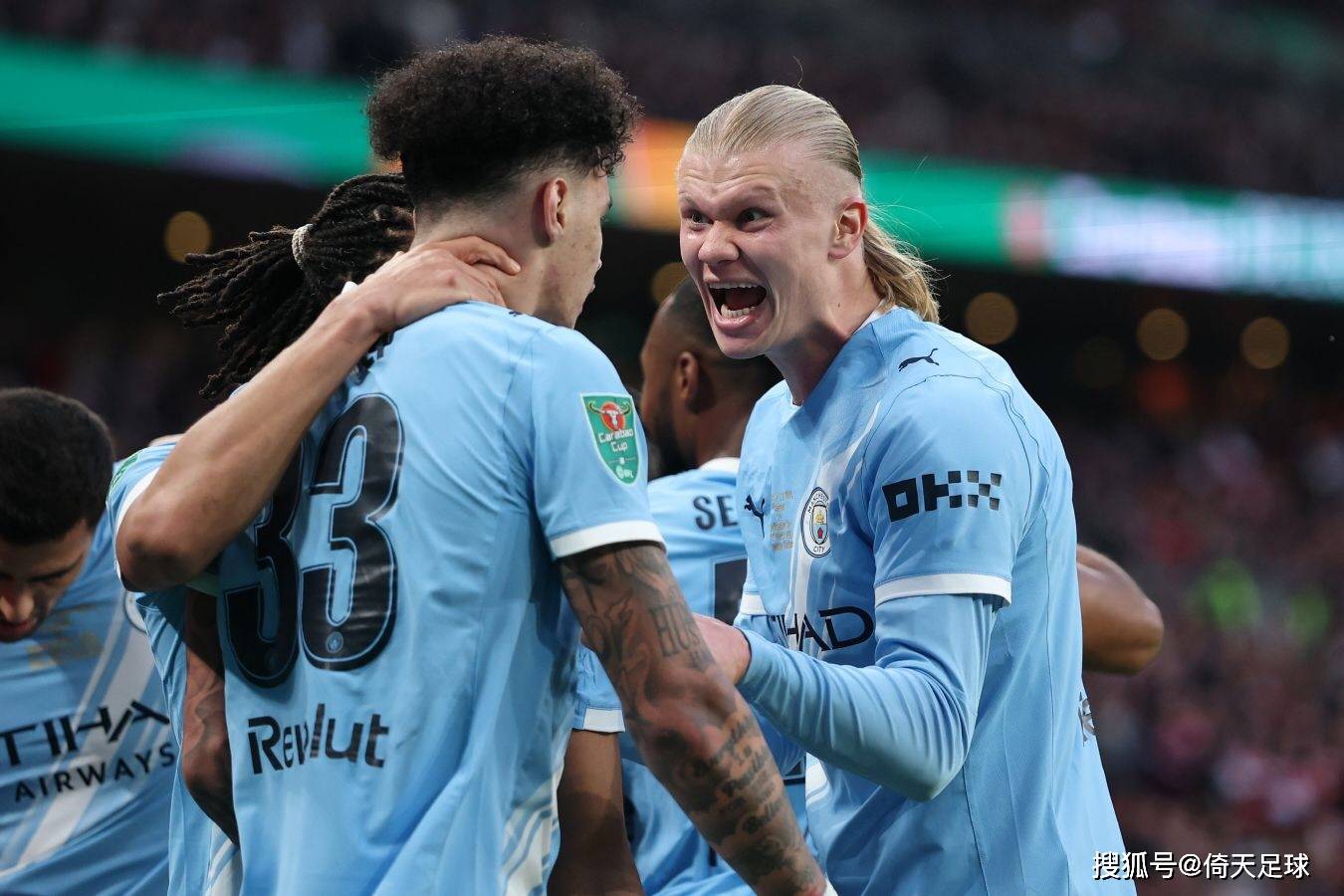 0-2！曼城击败阿森纳！夺得第九座英格兰联赛杯冠军！奥赖利梅开二度！倚天足球